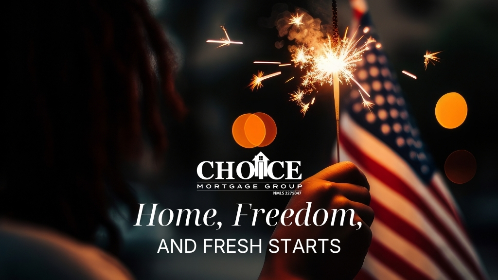 American flag and sparkler with dark background